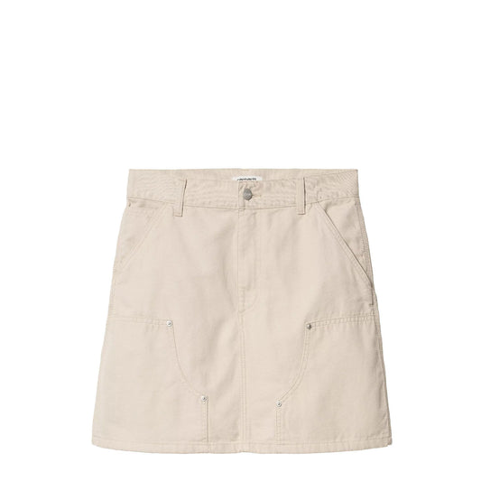 Carhartt WIP Womens Maeve Double Knee Skirt Fleur De Sel Stone Washed