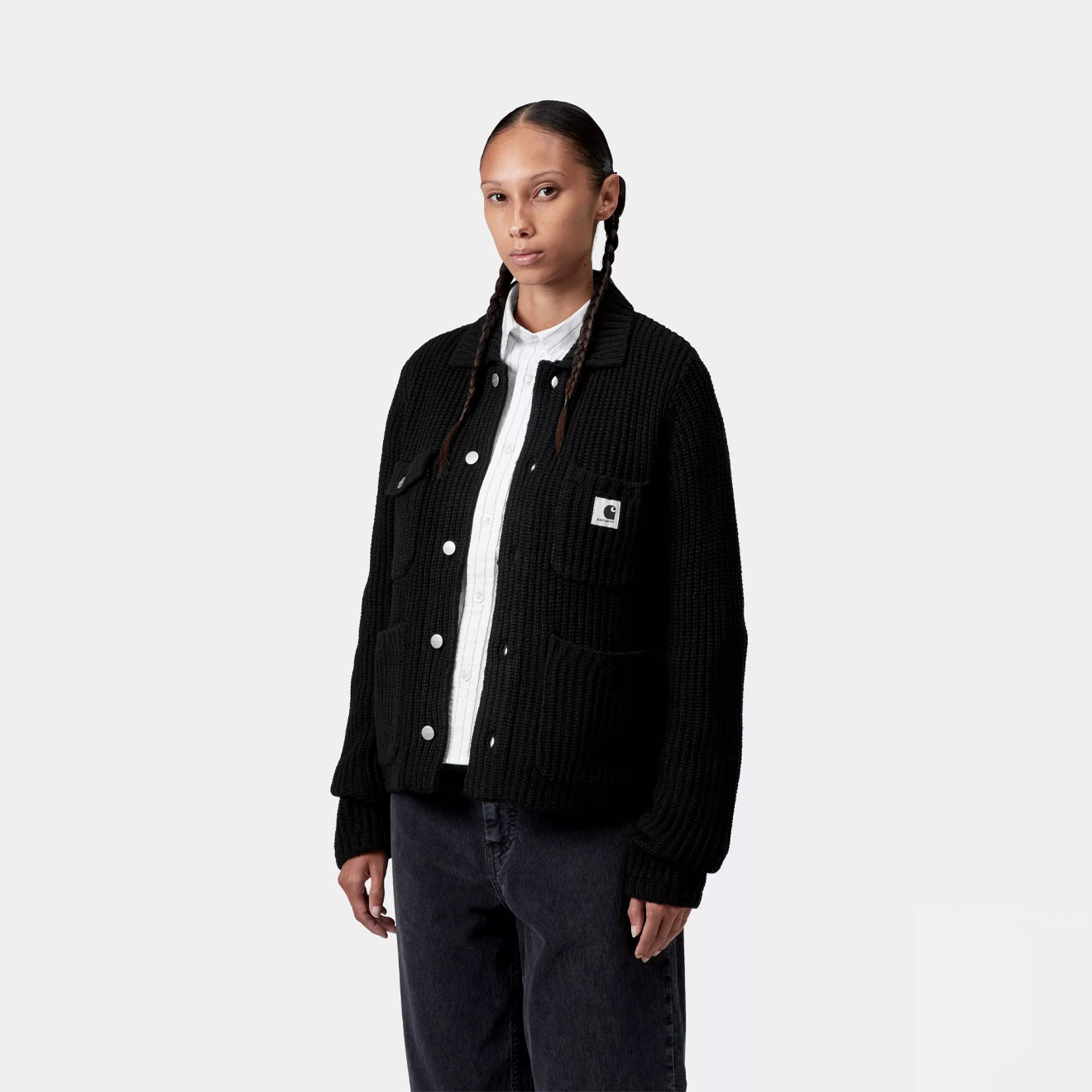 Carhartt WIP Womens Michigan Sweater Black - The Sporting Lodge