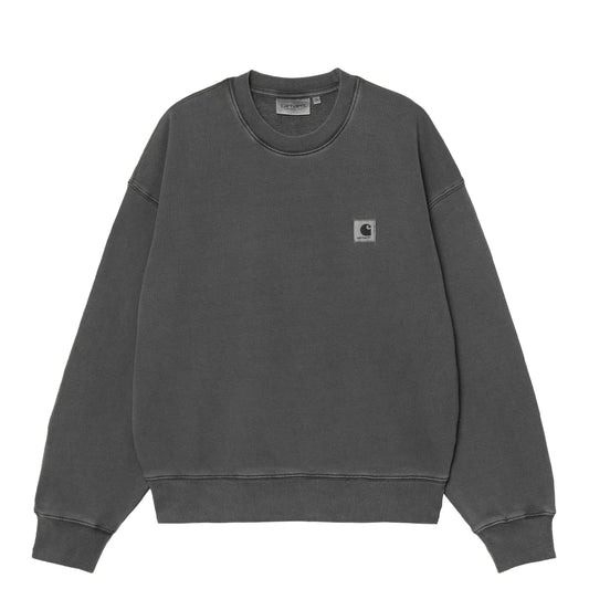 Carhartt WIP Womens Nelson Sweatshirt Black Garment Dyed - The Sporting Lodge