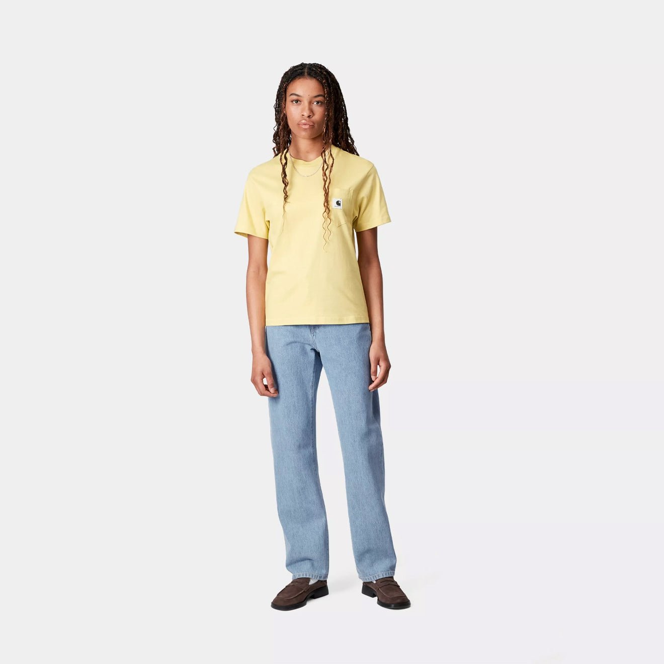 Carhartt WIP Womens Noxon Pant Blue Stone Bleached - The Sporting Lodge