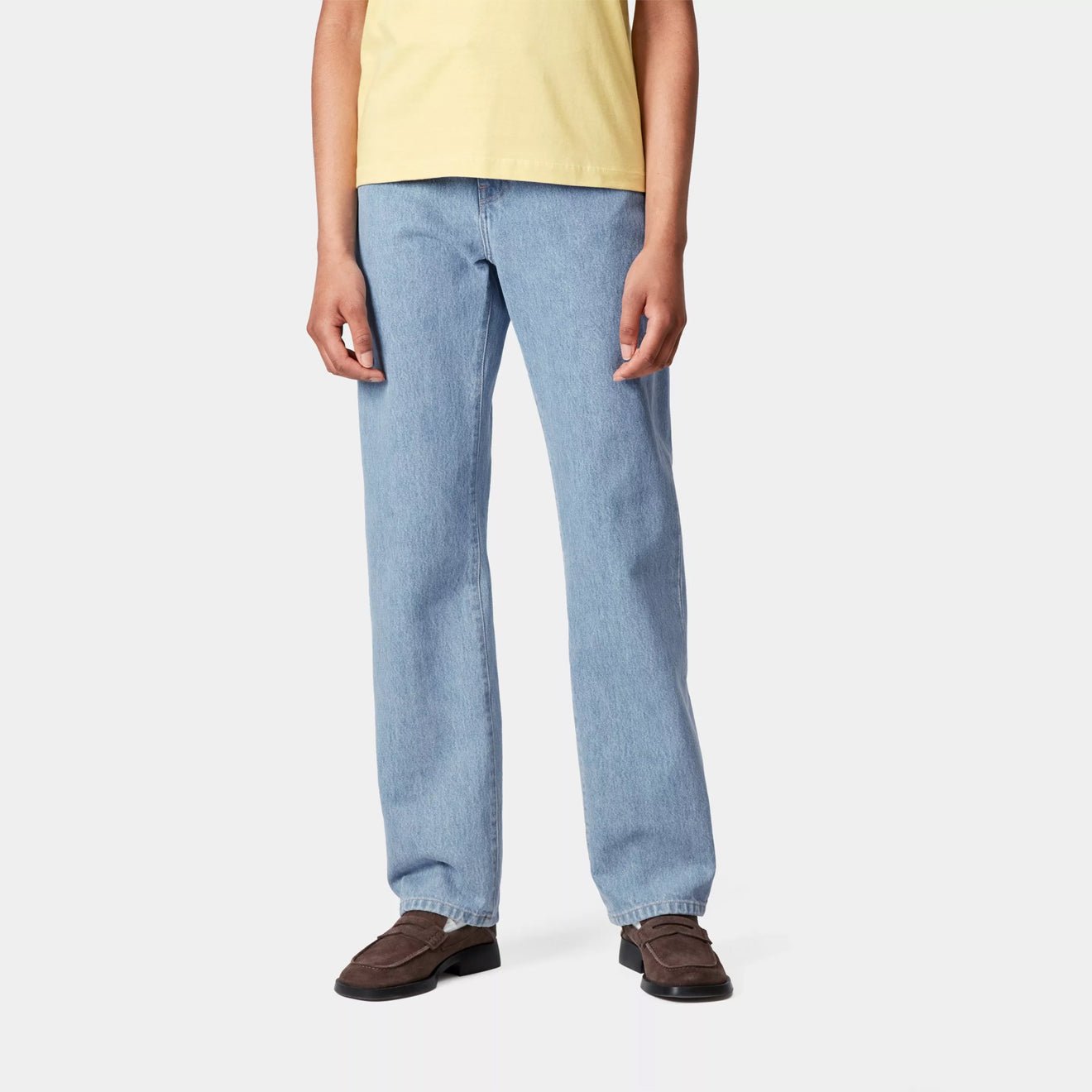 Carhartt WIP Womens Noxon Pant Blue Stone Bleached - The Sporting Lodge