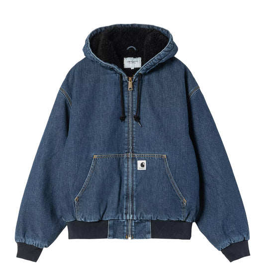 Carhartt WIP Womens OG Active Jacket Blue Stone Washed - The Sporting Lodge