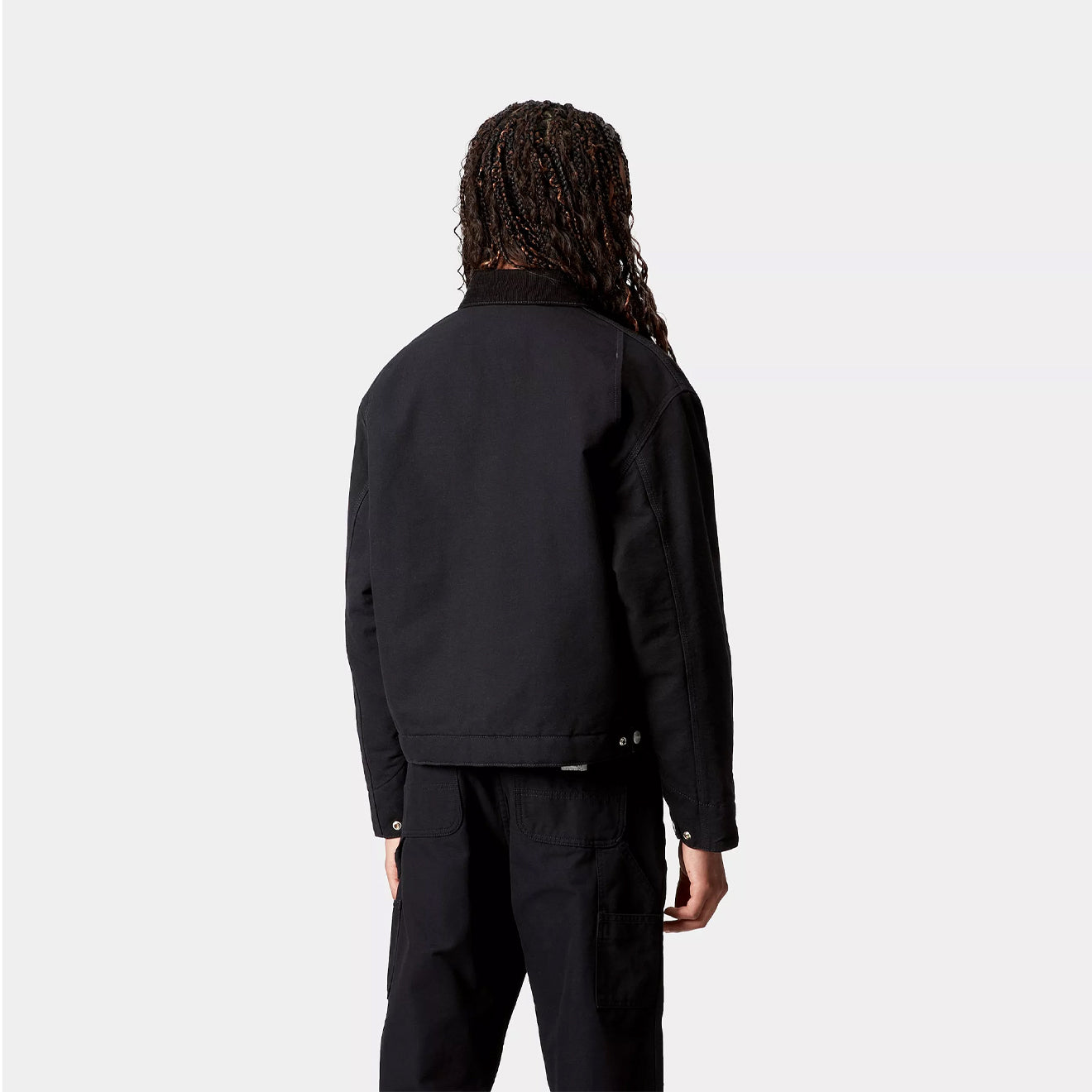 Carhartt WIP Womens OG Detroit Jacket Black / Black Rinsed - The Sporting Lodge