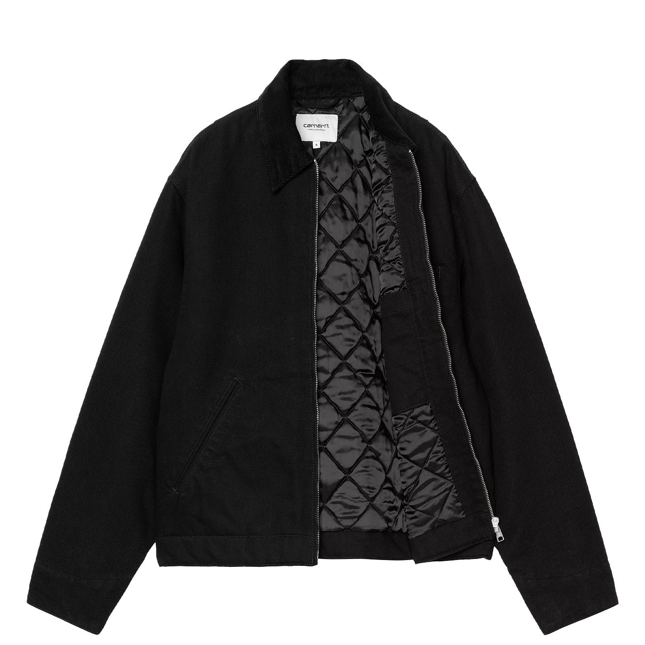 Carhartt WIP Womens OG Detroit Jacket Black / Black Rinsed - The Sporting Lodge