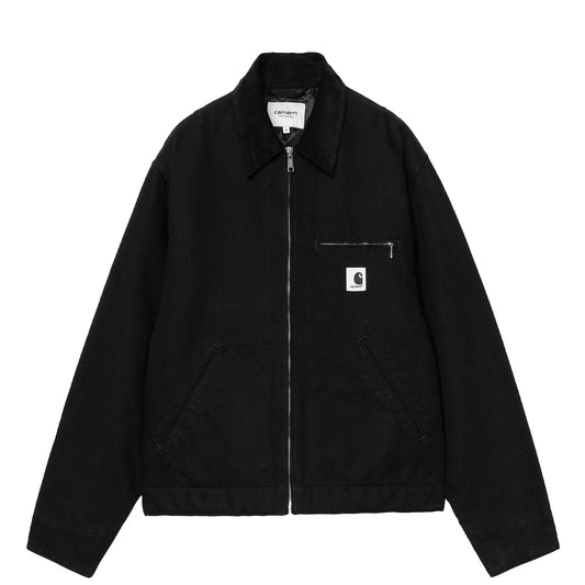 Carhartt WIP Womens OG Detroit Jacket Black / Black Rinsed - The Sporting Lodge