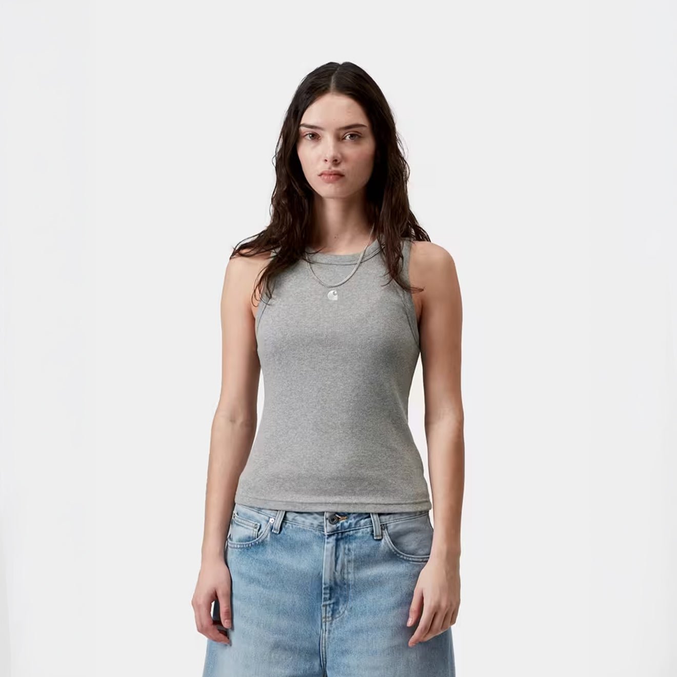 Carhartt WIP Womens Philips A - Shirt Grey Heather