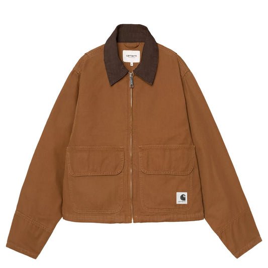 Carhartt WIP Womens Prescott Jacket Hamilton Brown / Tobacco Garment Dyed - The Sporting Lodge