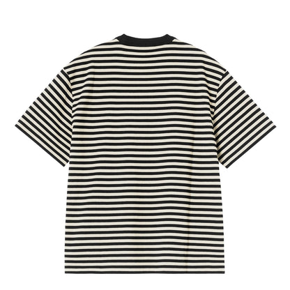 Carhartt WIP Womens S/S Essy T-Shirt Essy Stripe Black / Wax