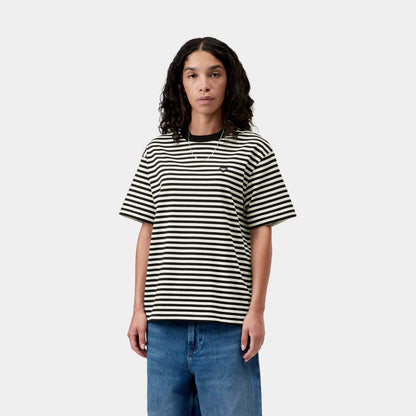 Carhartt WIP Womens S/S Essy T-Shirt Essy Stripe Black / Wax
