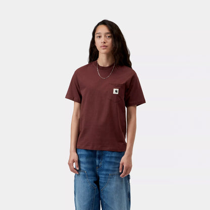 Carhartt WIP Womens S/S Pocket T-Shirt Amarone