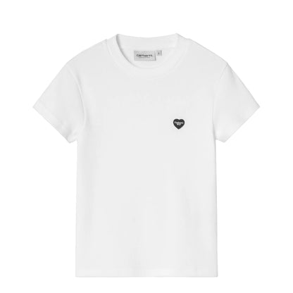 Carhartt WIP Womens S/S Small Heart Patch T-Shirt White / Black