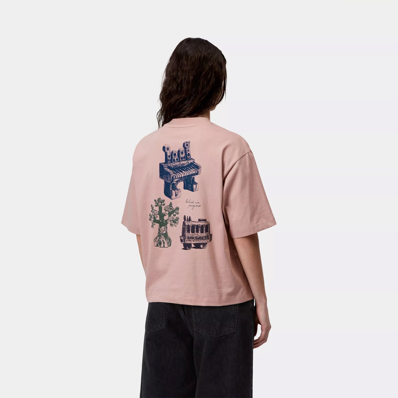Carhartt WIP Womens S/S Forma T-Shirt Gentle Pink - The Sporting Lodge