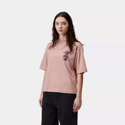 Carhartt WIP Womens S/S Forma T-Shirt Gentle Pink - The Sporting Lodge