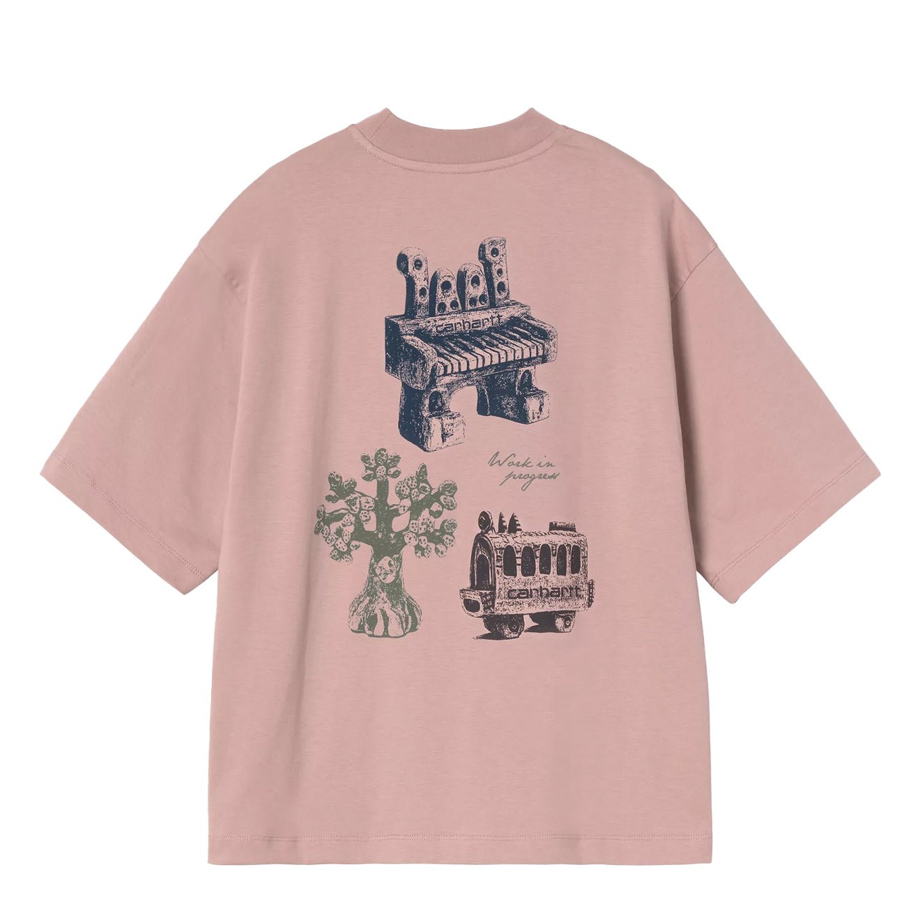 Carhartt WIP Womens S/S Forma T-Shirt Gentle Pink - The Sporting Lodge