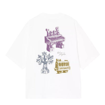 Carhartt WIP Womens S/S Forma T-Shirt White - The Sporting Lodge