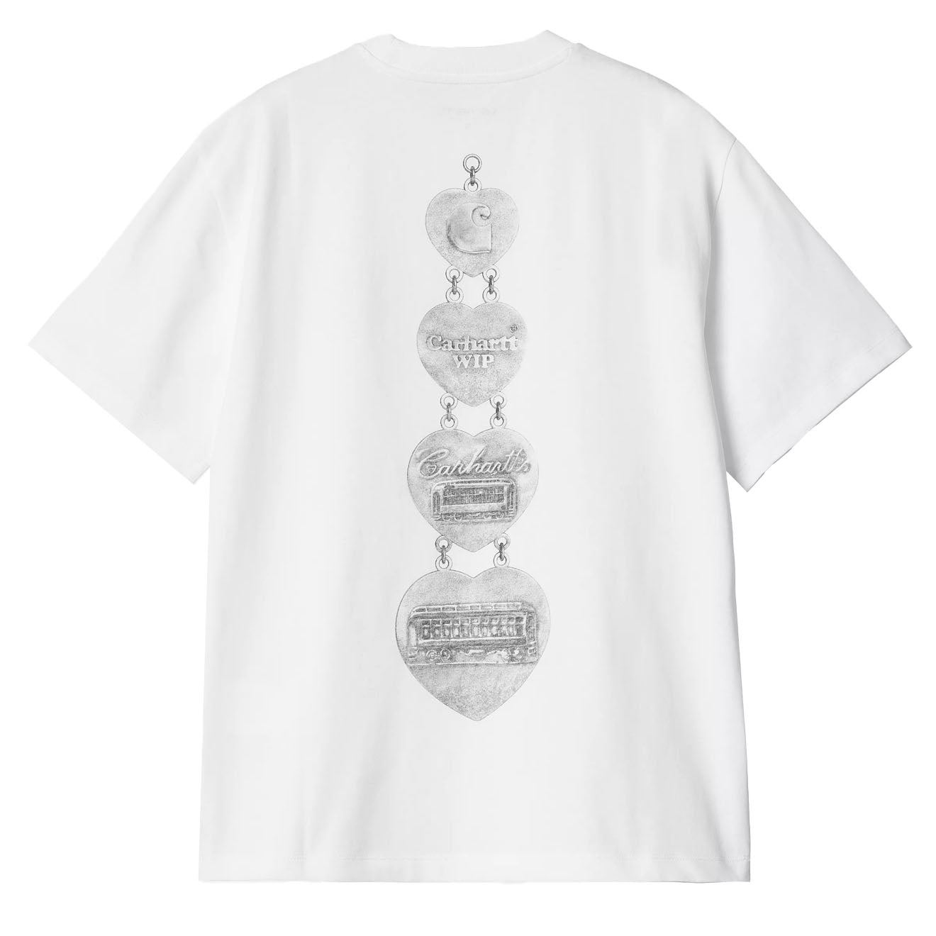 Carhartt WIP Womens S/S Hartt Chain T-Shirt White - The Sporting Lodge