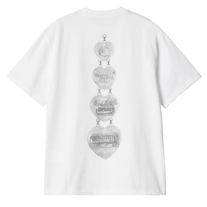 Carhartt WIP Womens S/S Hartt Chain T-Shirt White - The Sporting Lodge