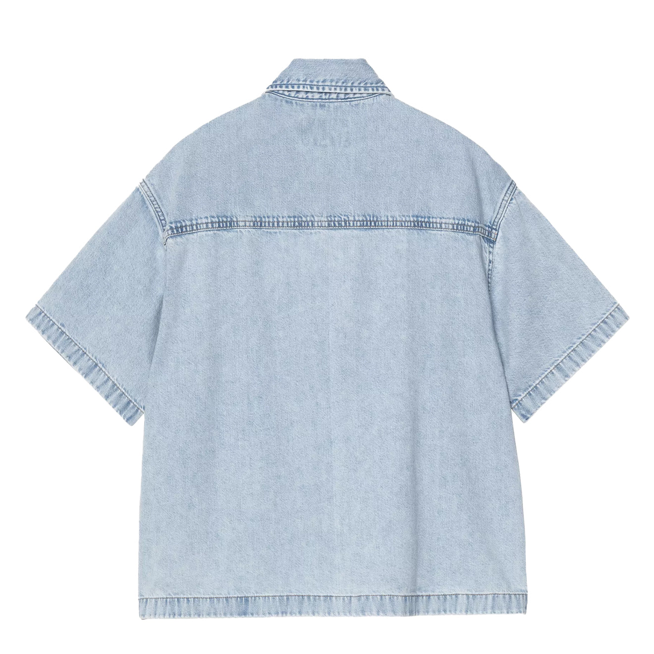 Carhartt WIP Womens S/S Lovilia Shirt Blue Stone Bleached - The Sporting Lodge