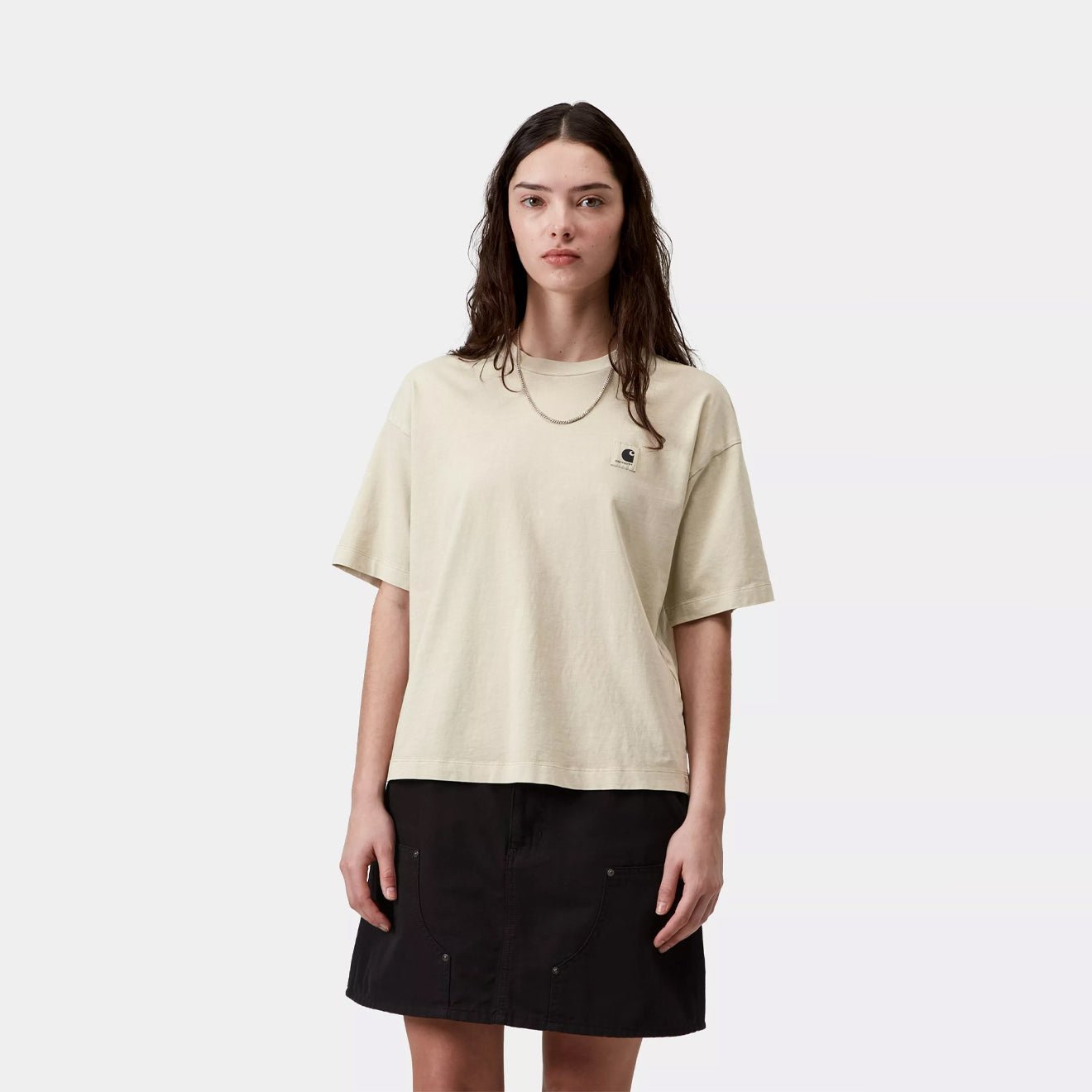 Carhartt WIP Womens S/S Nelson T-Shirt Stone Garment Dyed - The Sporting Lodge
