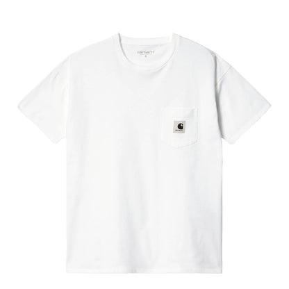 Carhartt WIP Womens S/S Pocket T-Shirt White - The Sporting Lodge