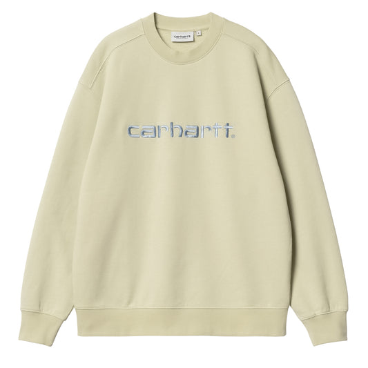 Carhartt WIP Womens Sweat Beryl / Frosted Blue - The Sporting Lodge