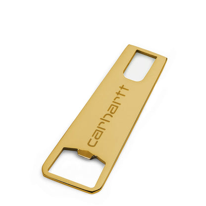 Carhartt WIP Zip Bottle Opener Gold - The Sporting Lodge