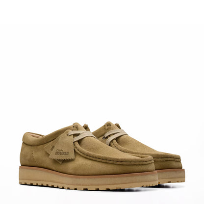 Clarks Originals The Wallabee Scout Lo Dark Sand Suede - The Sporting Lodge