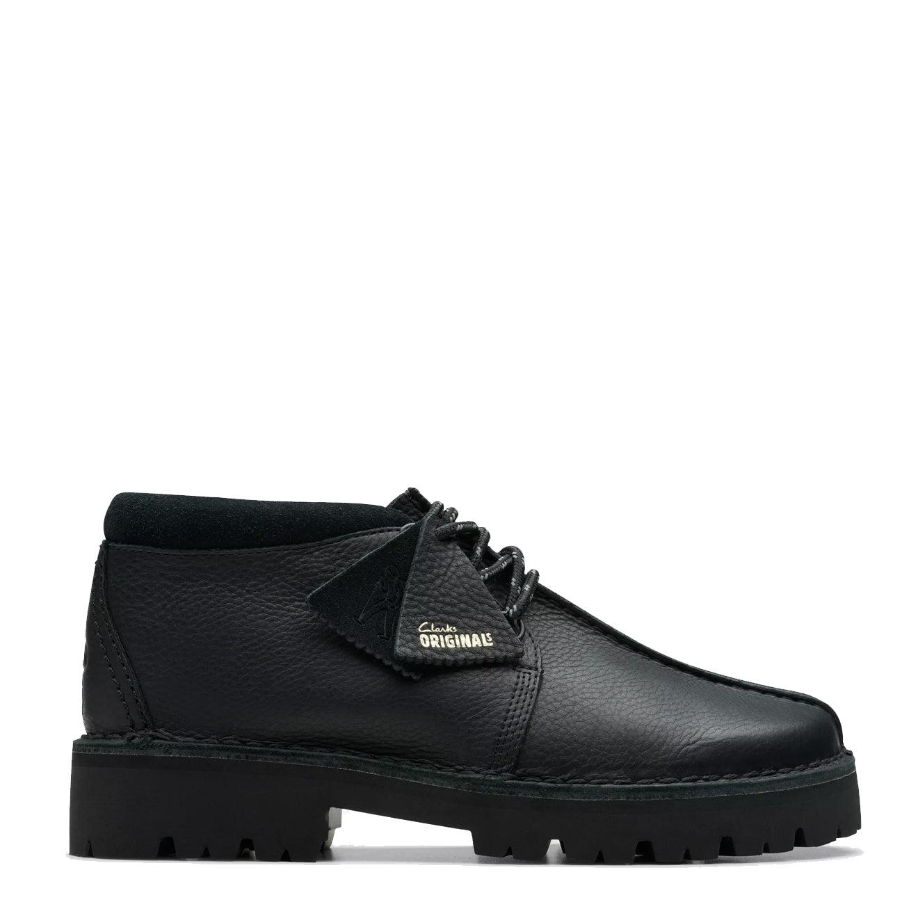 Clarks Originals Trek Hike Shoe Black Leather - The Sporting Lodge