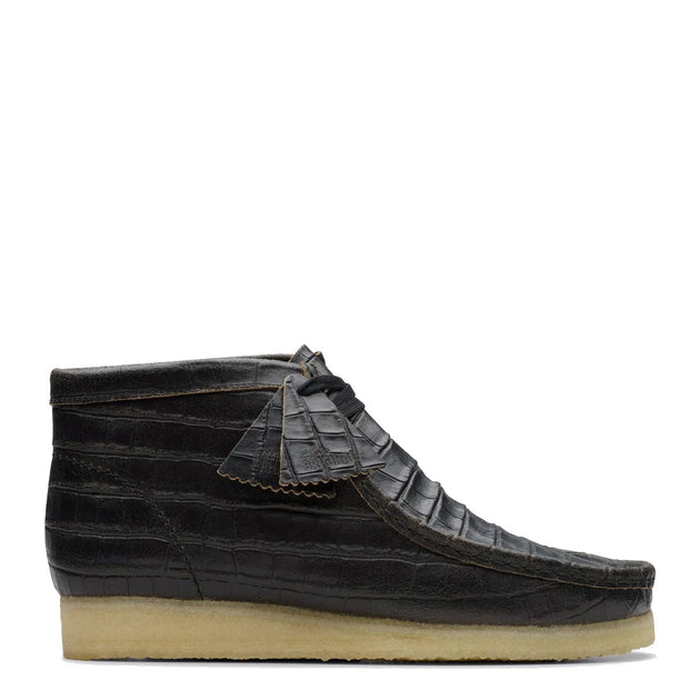 a＜Clarks＞ roku WALLABEE BLACK CROC Clarks Originals Wallabee Boot Black Crocodile – The Sporting Lodge