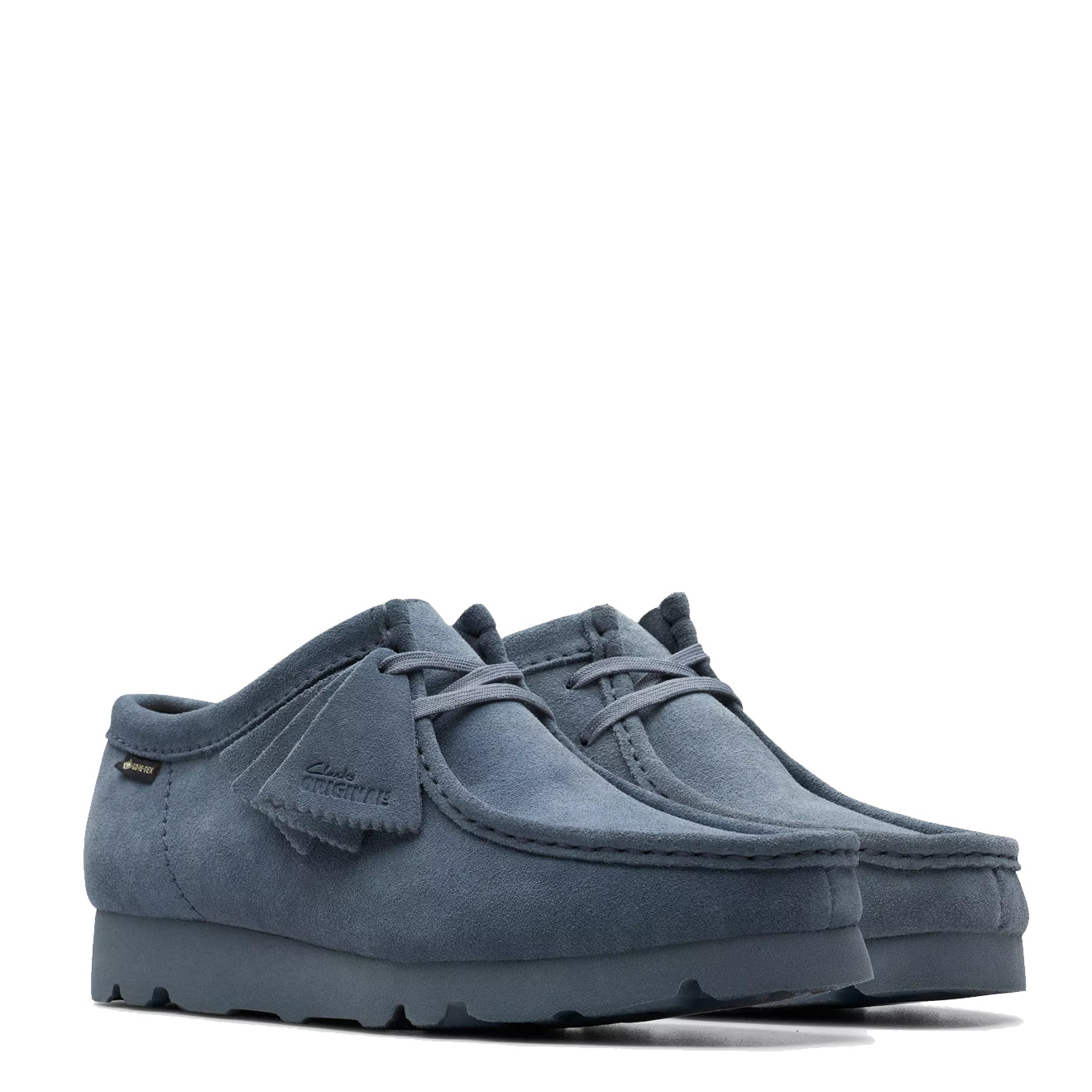 Clarks Originals Wallabee Gore-Tex Shoe Blue / Grey Suede | The 