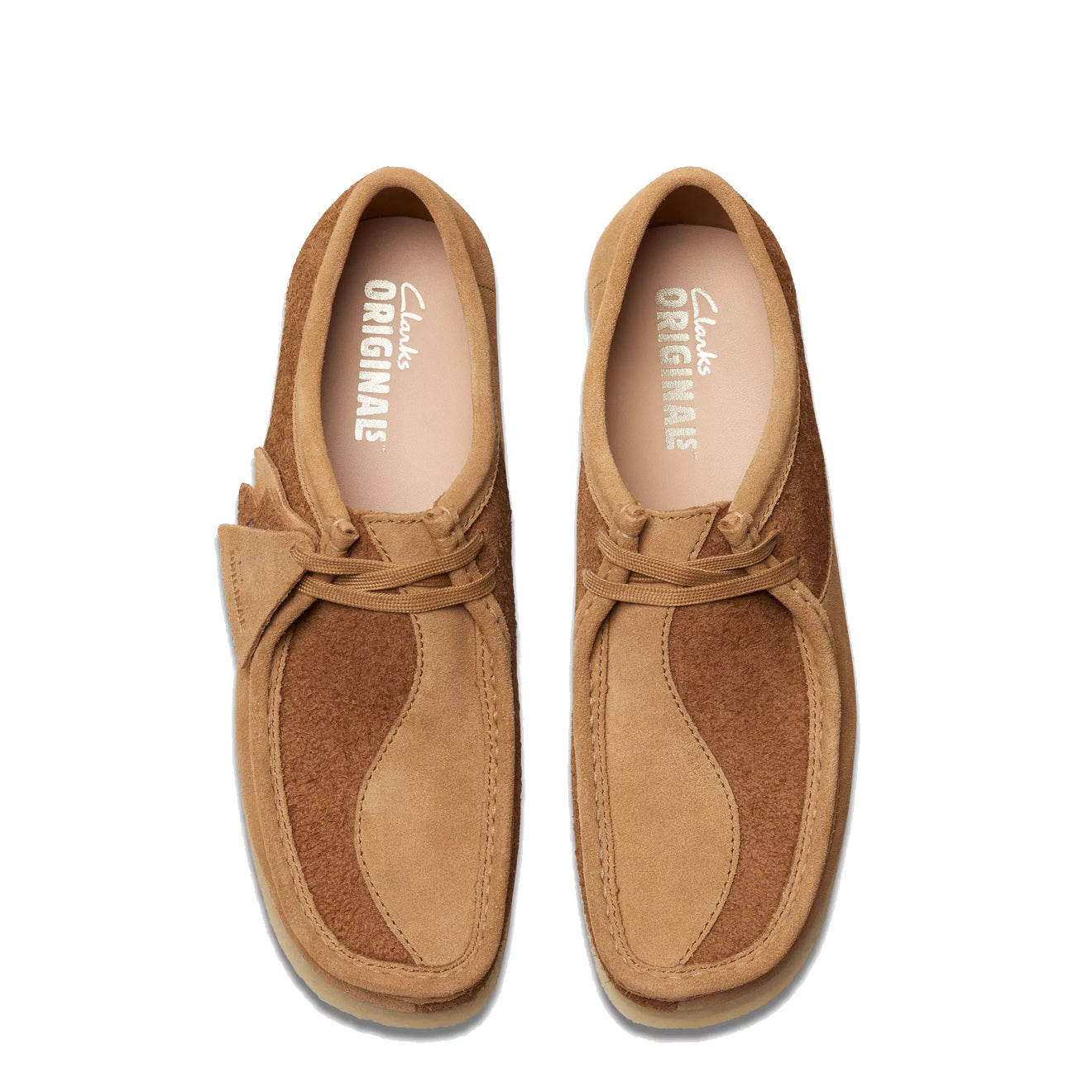 Clarks Originals Wallabee Shoes Tan Combination - The Sporting Lodge