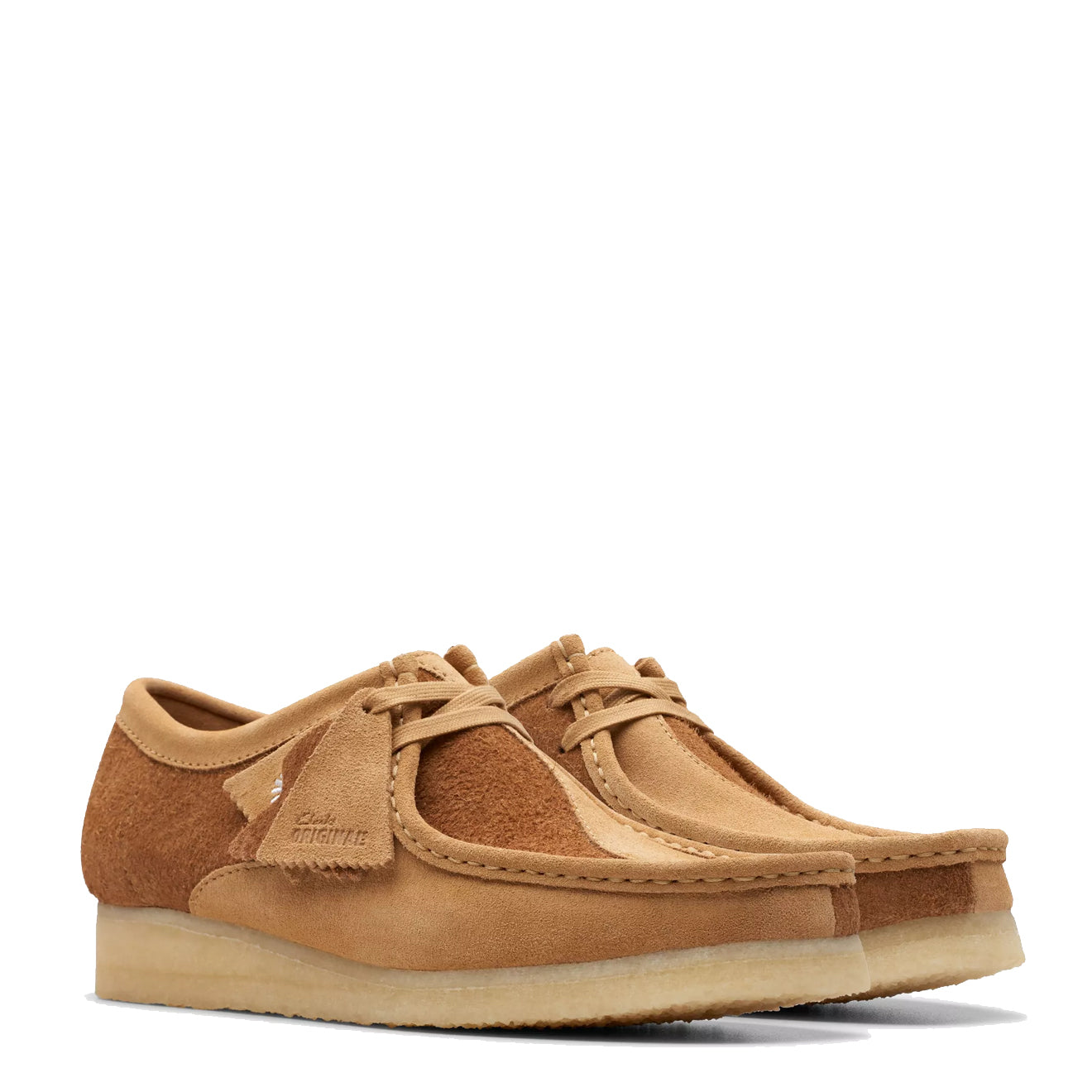 Clarks Originals Wallabee Shoes Tan Combination - The Sporting Lodge