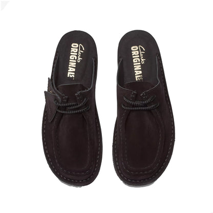 Clarks Originals Womens DSRT Nomad Mule Black Suede