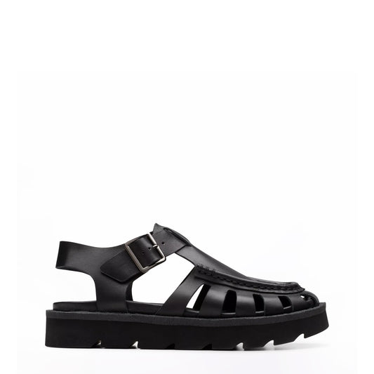 Clarks Originals Womens Meadow Buckle Black Leather - The Sporting Lodge