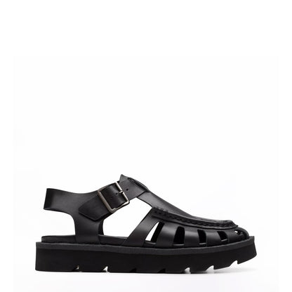 Clarks Originals Womens Meadow Buckle Black Leather - The Sporting Lodge