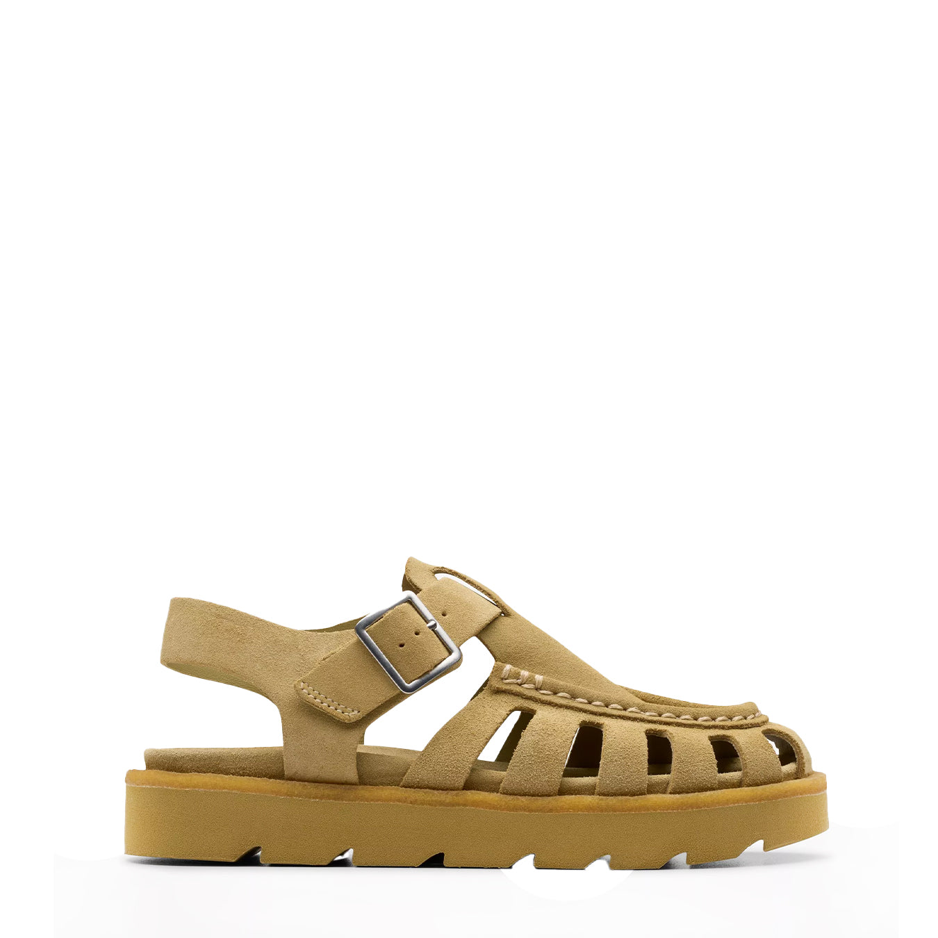 Clarks Originals Womens Meadow Buckle Dark Maple Suede | The