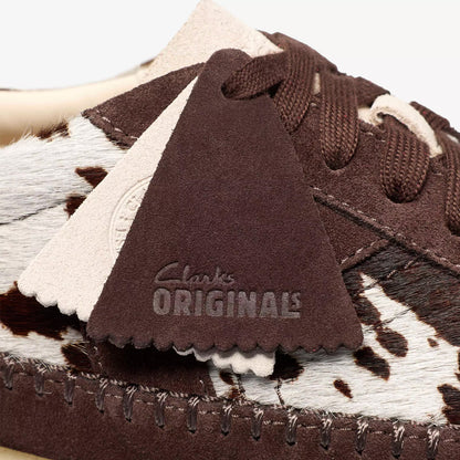 Clarks Originals Womens Tor Low Brown Cow Print