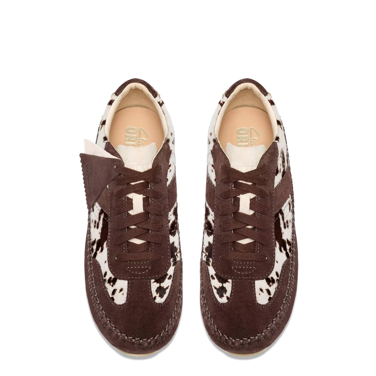 Clarks Originals Womens Tor Low Brown Cow Print