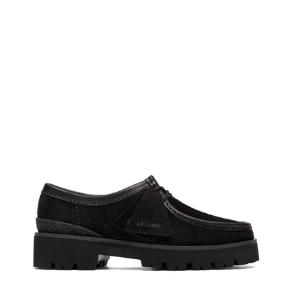 Clarks Originals Womens Walla Yukoner Shoe Black Combi Suede