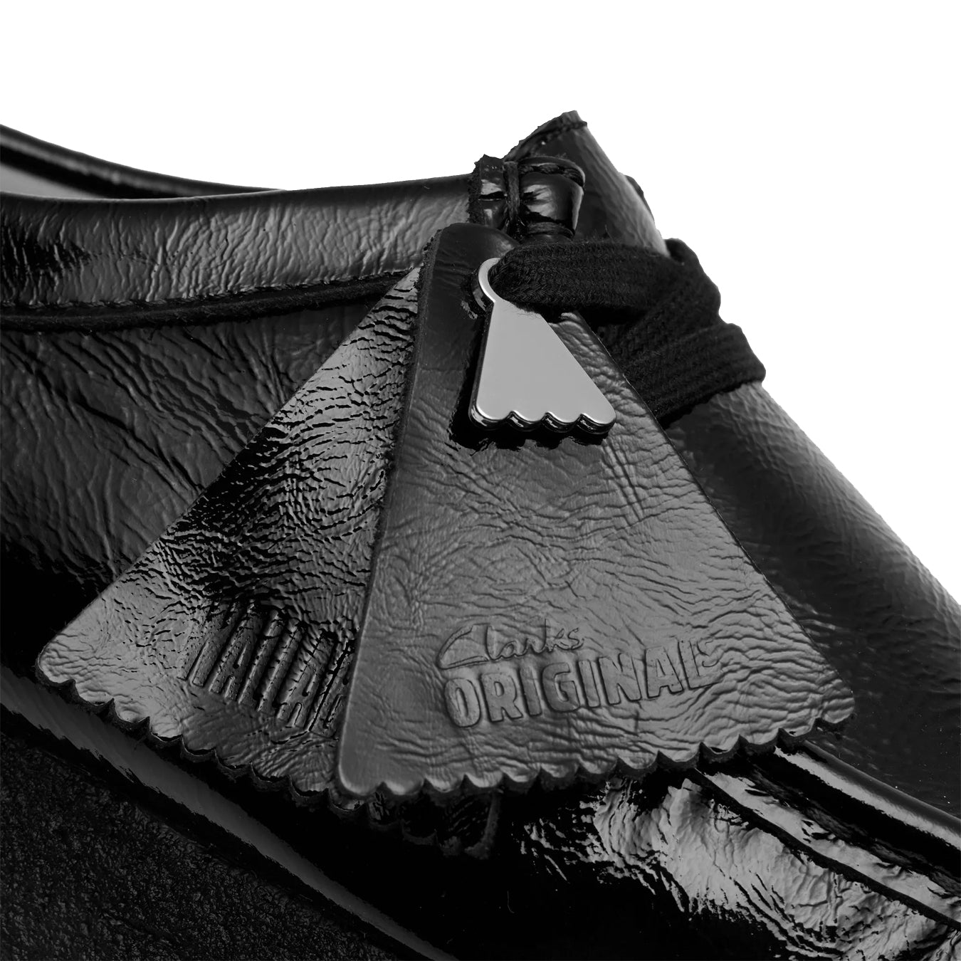 Clarks Originals Womens Wallabee Black Patent - The Sporting Lodge