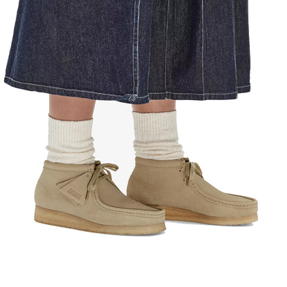 Clarks Originals Womens Wallabee Boot Maple Suede