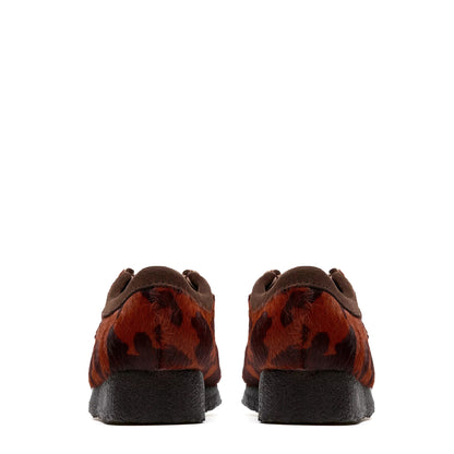 Clarks Originals Womens Wallabee Brown Cow Print