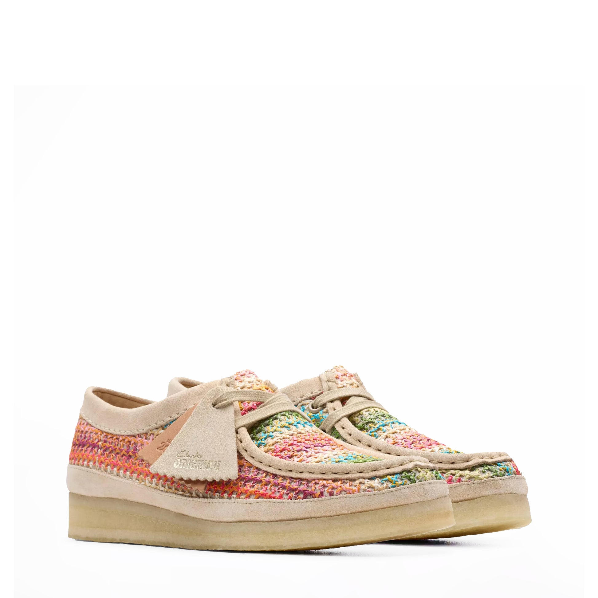 Clarks Originals Womens Wallabee Multi Raffia - The Sporting Lodge
