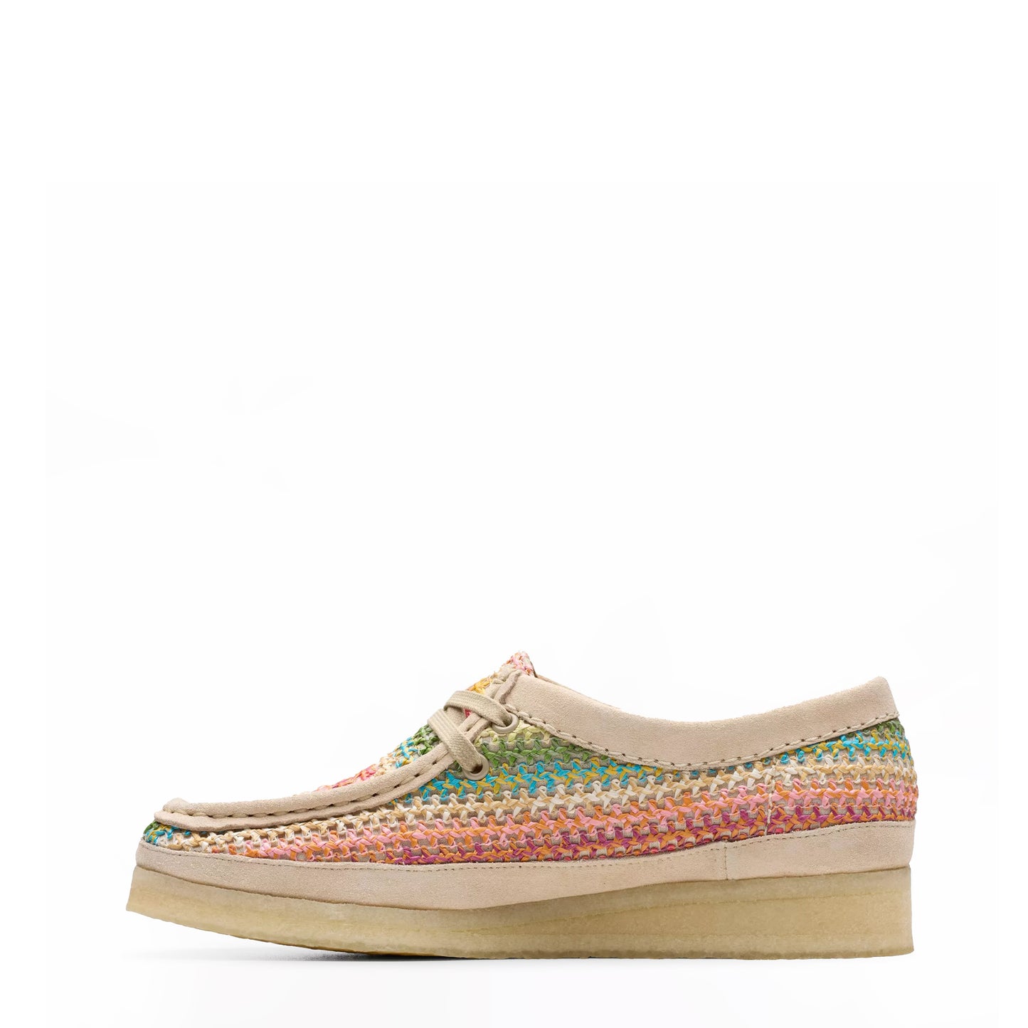 Clarks Originals Womens Wallabee Multi Raffia - The Sporting Lodge