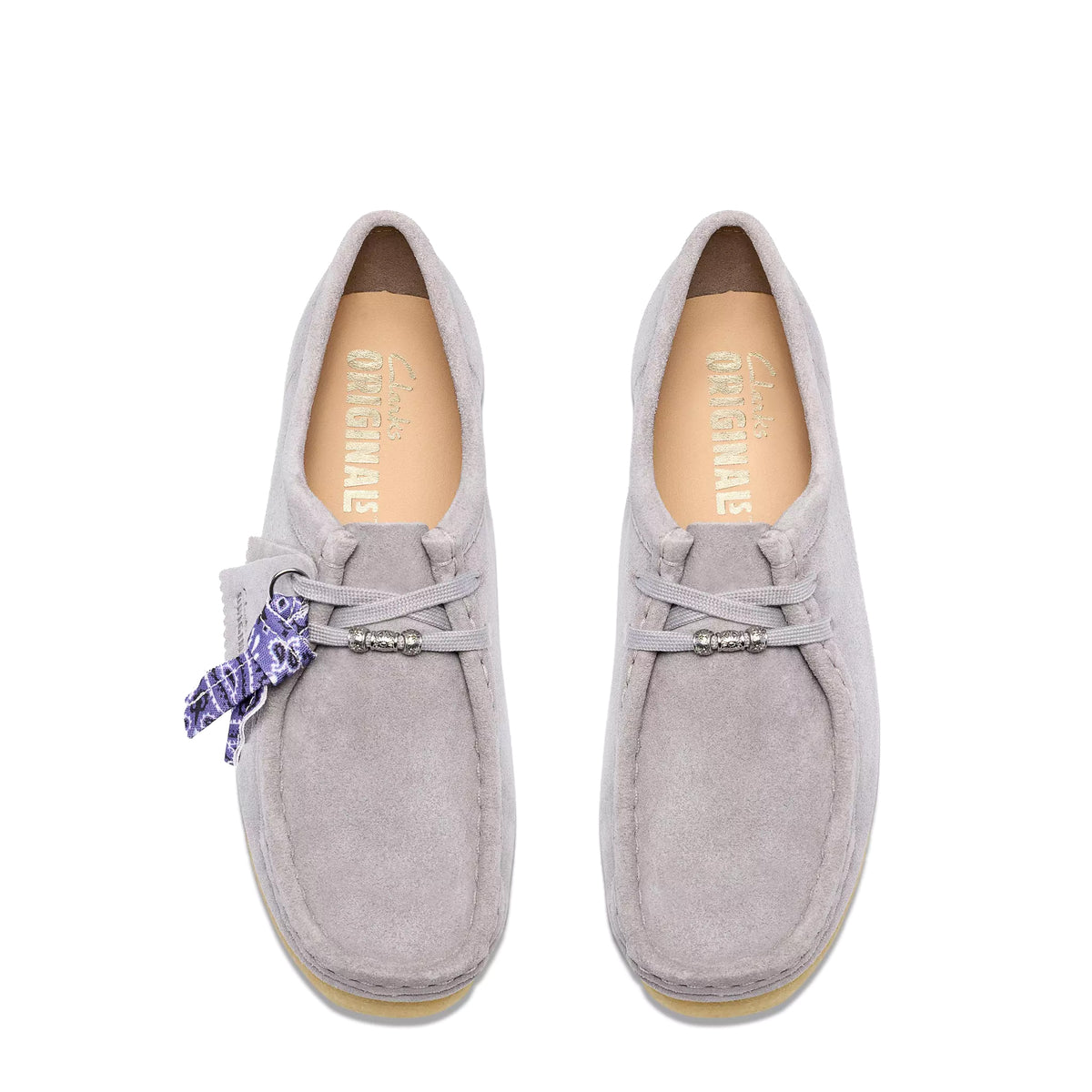 Clarks Originals Womens Wallabee Shoe Ash Suede