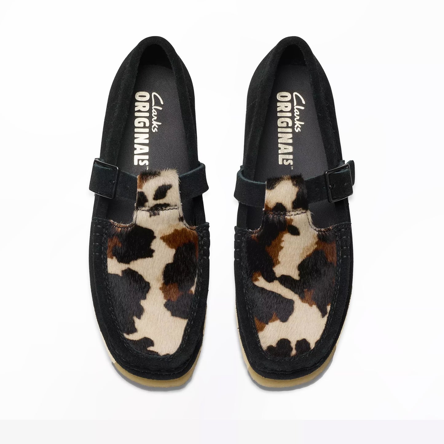Clarks Originals Womens Wallabee T Bar Black Interest