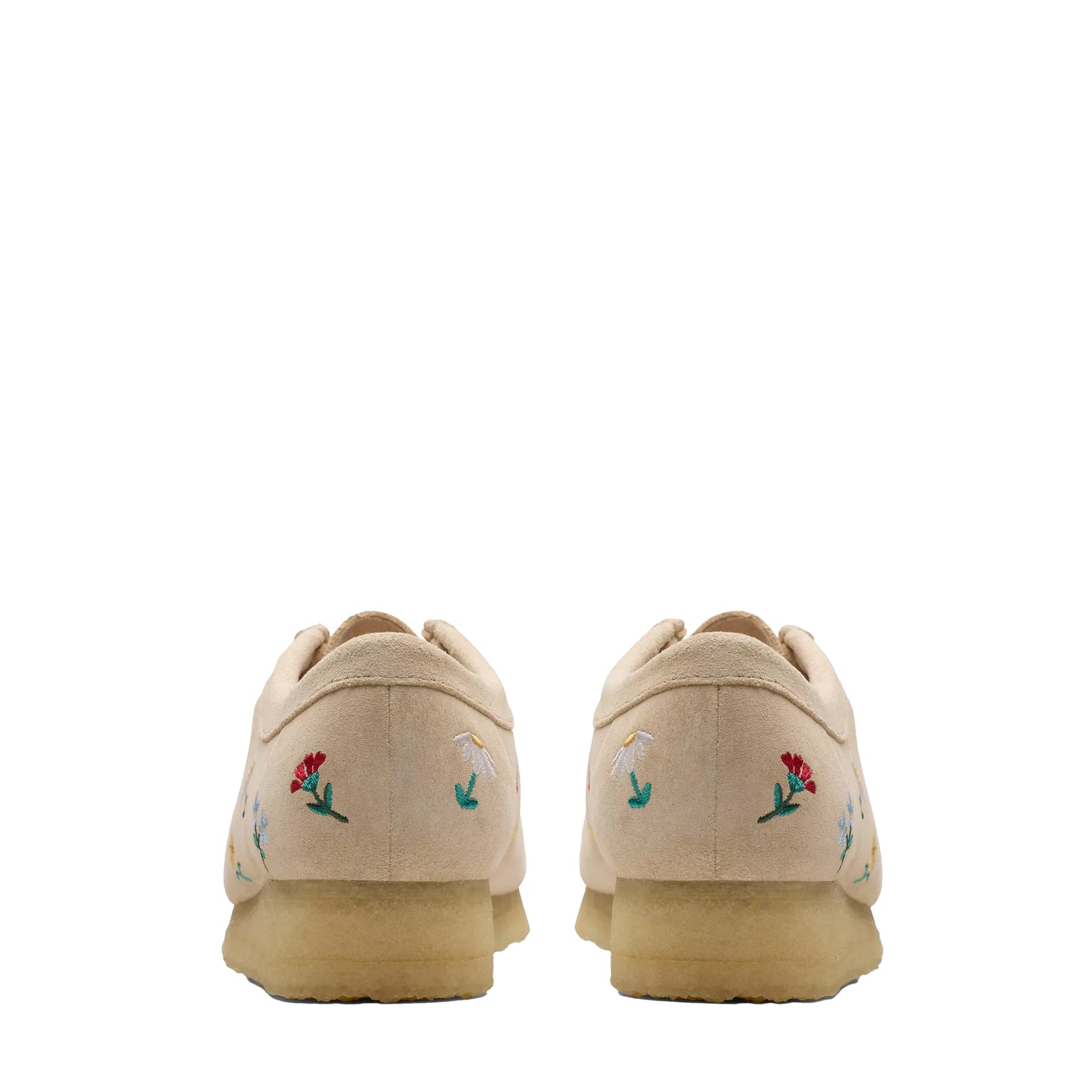 Clarks Originals Womens Wallabee Taupe Embroidery - The Sporting Lodge