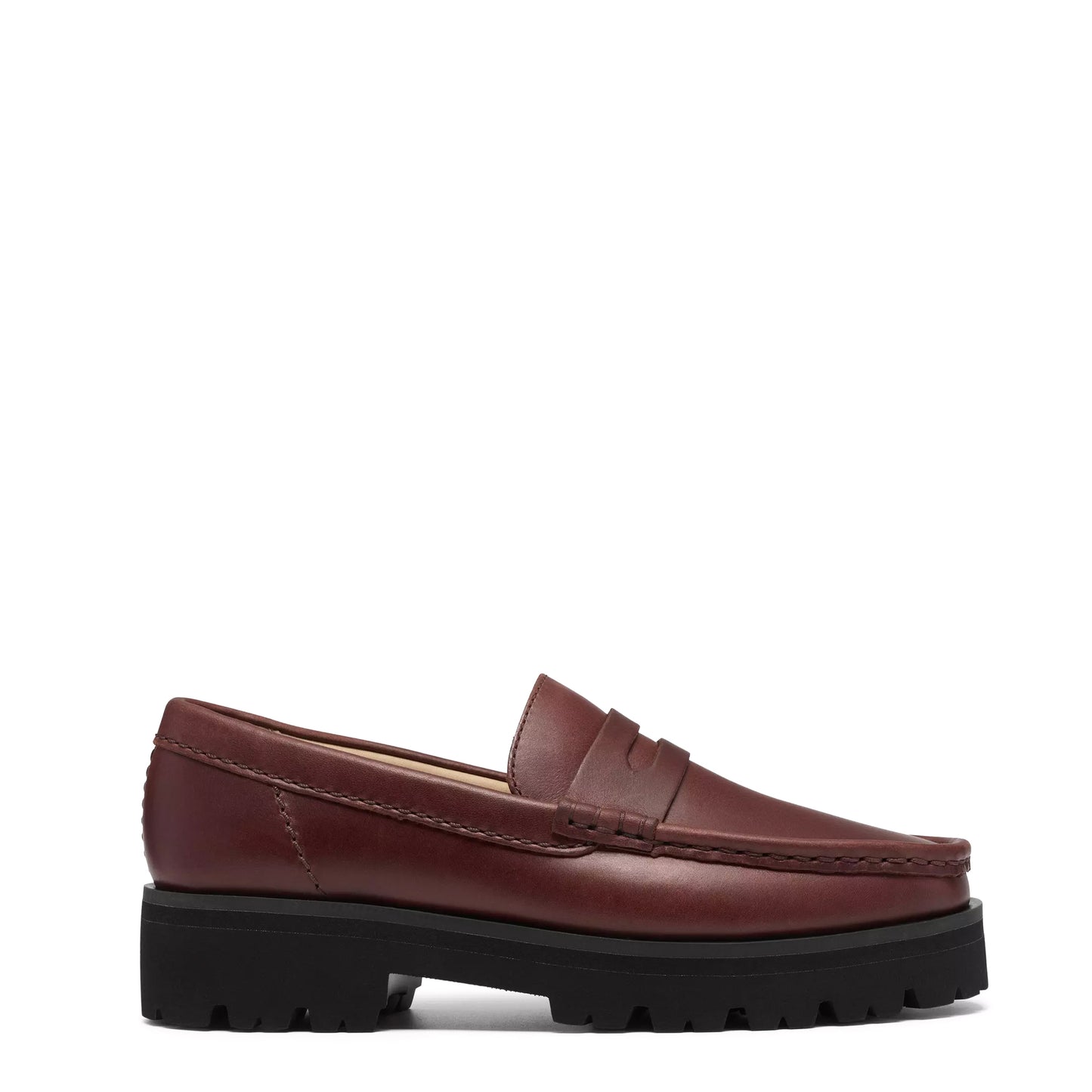 Clarks Originals Womens Yukoner Penny Shoe Mahogany Leather