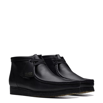 Clarks Wallabee Boot Black Leather