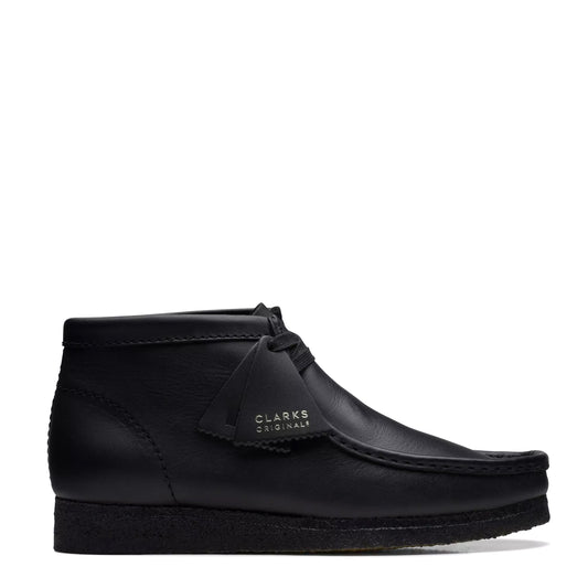 Clarks Wallabee Boot Black Leather